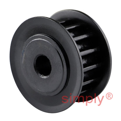 P15-5M-15F - 5mm Pitch 15 Tooth Flanged HTD Type Steel Pilot Bore Timing Pulley for 15mm Wide Belts