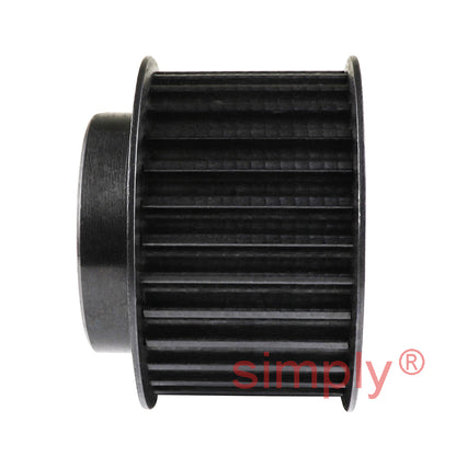P30-5M-15F - 5mm Pitch 30 Tooth Flanged HTD Type Steel Pilot Bore Timing Pulley for 15mm Wide Belts