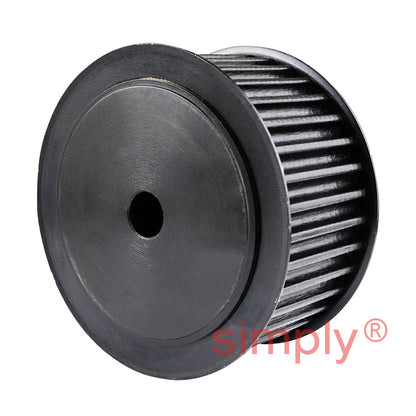 P36-5M-15F - 5mm Pitch 36 Tooth Flanged HTD Type Steel Pilot Bore Timing Pulley for 15mm Wide Belts