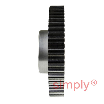 P60-5M-15 - 5mm Pitch 60 Tooth Flangeless HTD Type Aluminium Pilot Bore Timing Pulley for 15mm Wide Belts