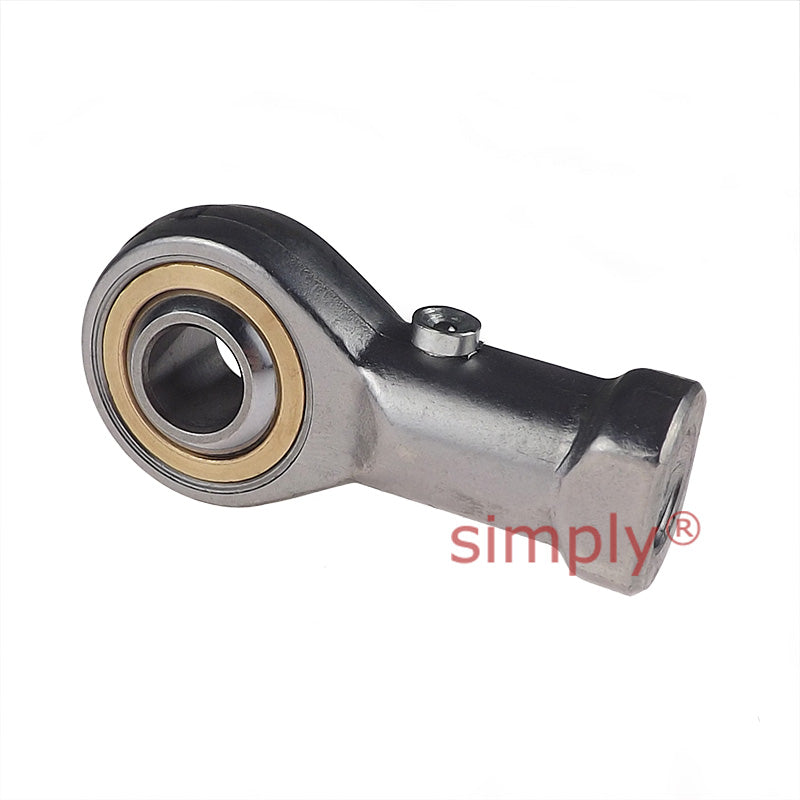 Fluro GIRS40 Right Hand Stainless Steel / Bronze Female Plain Rod End M42x2 Thread