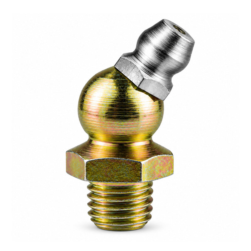 5/16x22 BSF Hardened Mild Steel Zinc Plated 67.5 deg Hydraulic Grease Nipples 