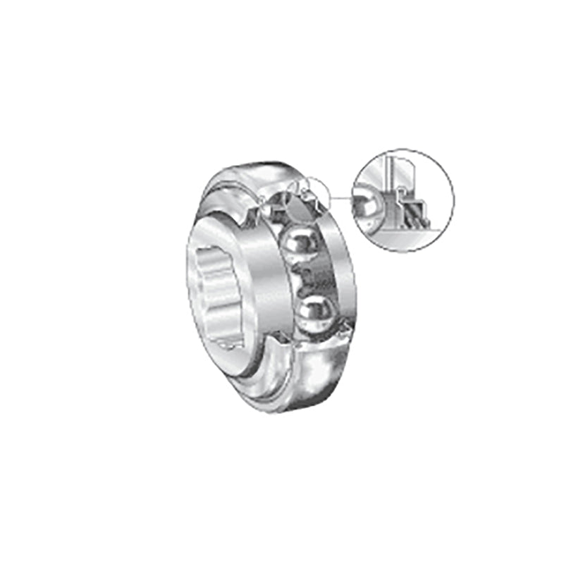 INA GVK102208KTTBAH10 Imperial Spherical Outer Square Bore Bearing Insert with T Seals 1-1/8 inch Bore
