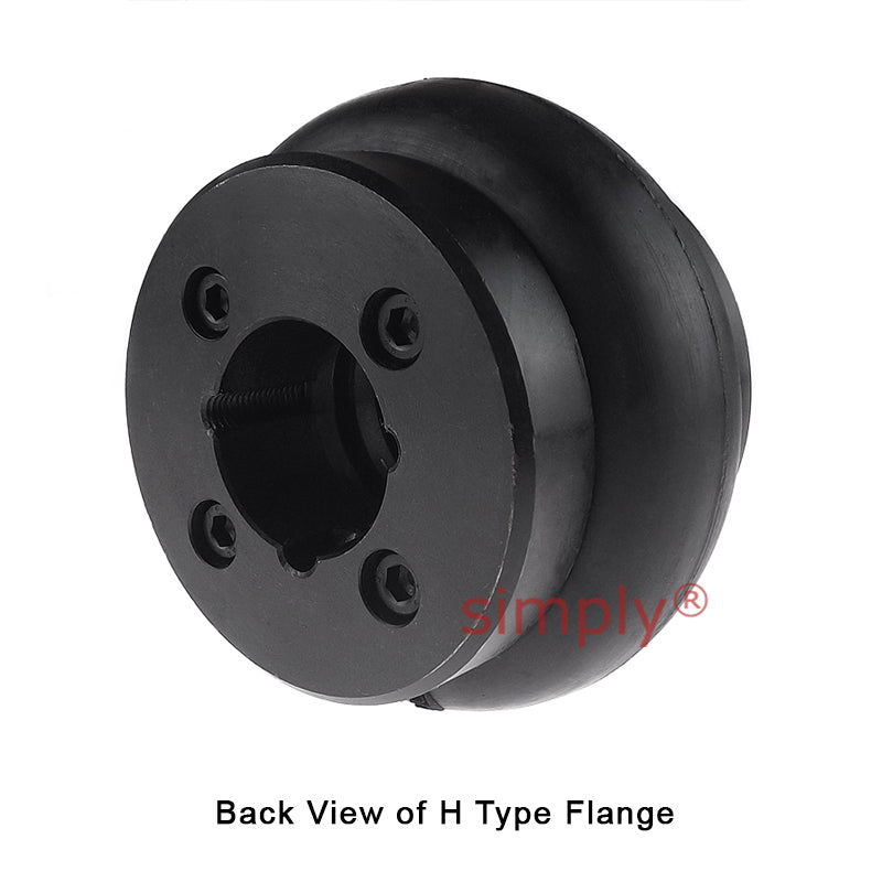 Major Brand F40H/F40H Outer Facing Taper Bores Type Tyre Drive Coupling Assembly with Natural Rubber Tyre