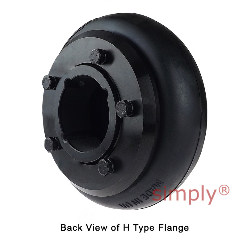Major Brand F60H/F60H Outer Facing Taper Bores Type Tyre Drive Coupling Assembly with Fire Resistant Antistatic (F.R.A.S) Tyre