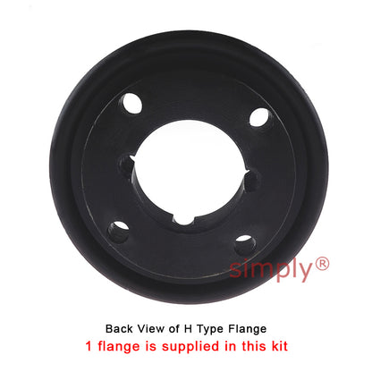 Major Brand F50H/F50B Outer Facing Taper Bore/Pilot Bored Tyre Drive Coupling Assembly with Fire Resistant Antistatic (F.R.A.S) Tyre