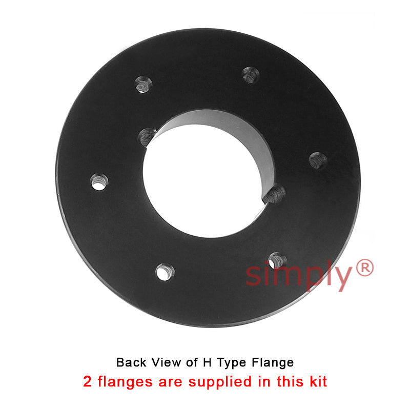 Major Brand F90H/F90H Outer Facing Taper Bores Type Tyre Drive Coupling Assembly with Natural Rubber Tyre