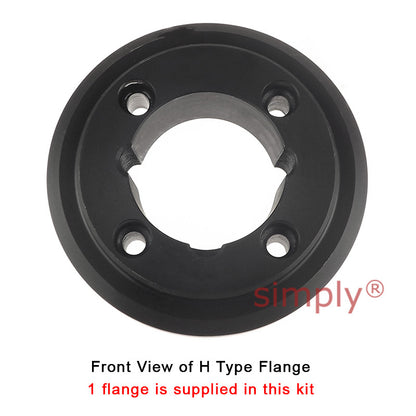 Major Brand F50H/F50B Outer Facing Taper Bore/Pilot Bored Tyre Drive Coupling Assembly with Natural Rubber Tyre