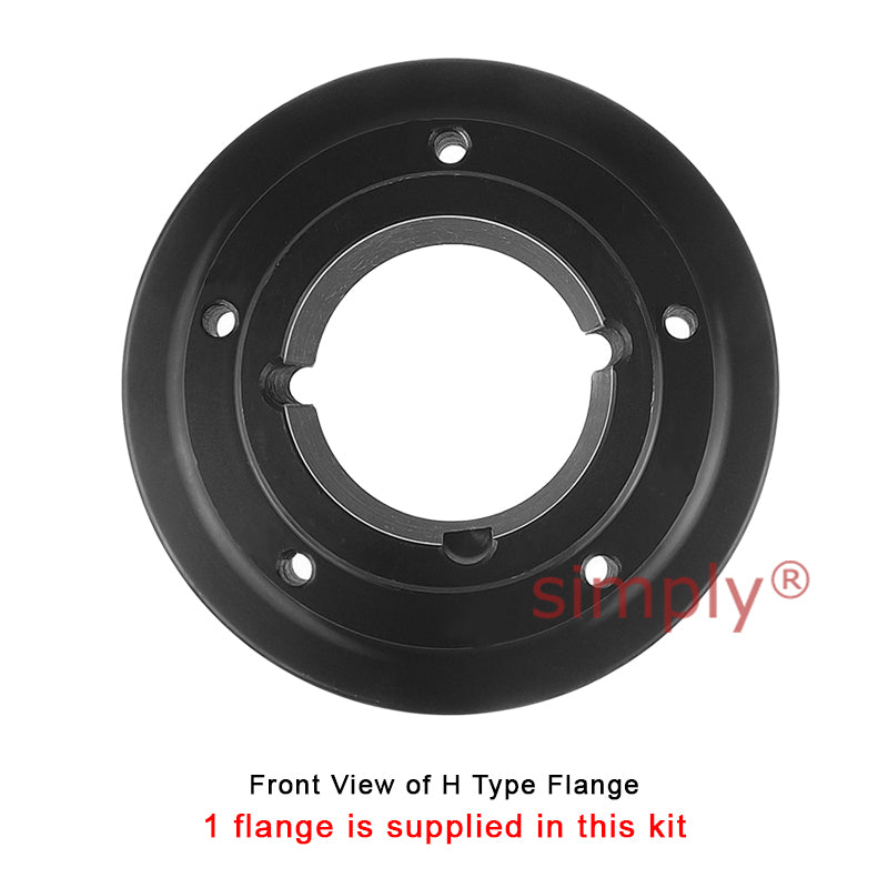 Major Brand F60H/F60B Outer Facing Taper Bore/Pilot Bored Tyre Drive Coupling Assembly with Natural Rubber Tyre
