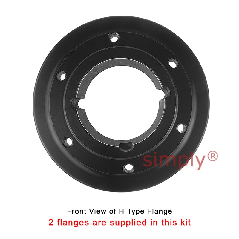 Major Brand F80H/F80H Outer Facing Taper Bores Type Tyre Drive Coupling Assembly with Natural Rubber Tyre