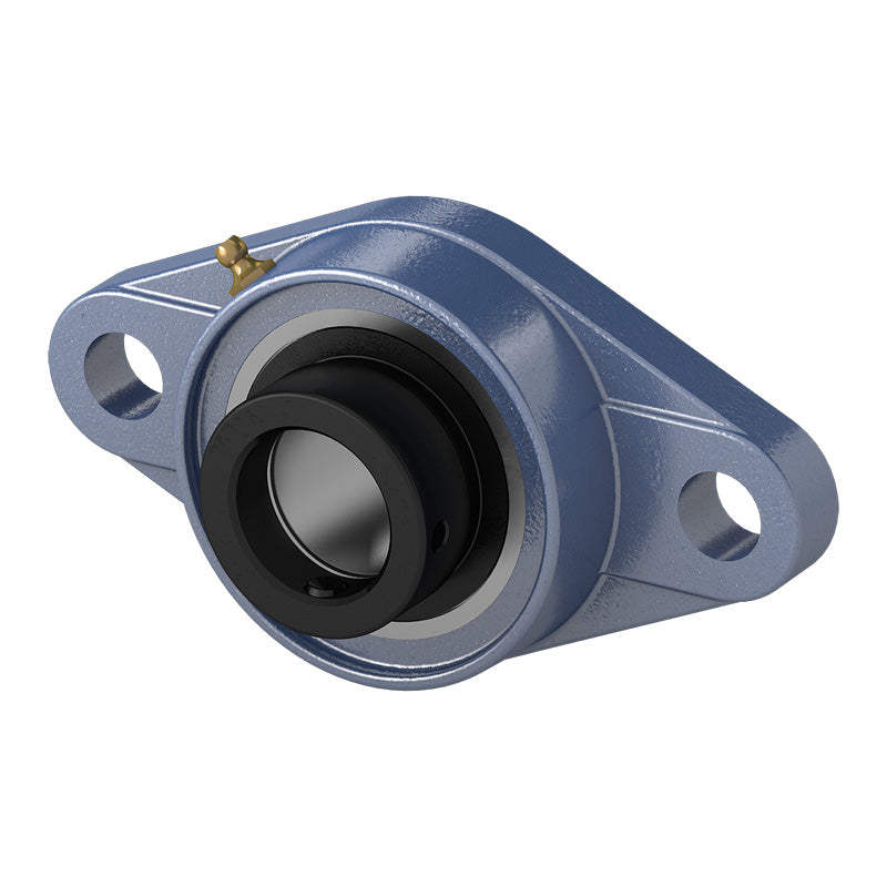 HCFL214-43 Imperial Two Bolt Cast Iron Oval Housing with 2-11/16 inch Eccentric Collar Insert