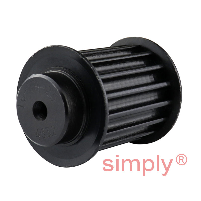 P16-5M-25F - 5mm Pitch 16 Tooth Flanged HTD Type Steel Pilot Bore Timing Pulley for 25mm Wide Belts