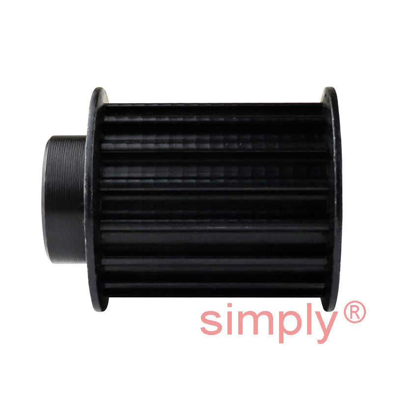 P16-5M-25F - 5mm Pitch 16 Tooth Flanged HTD Type Steel Pilot Bore Timing Pulley for 25mm Wide Belts