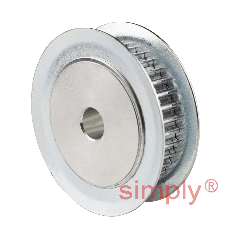 P20-3M-15F - 3mm Pitch 20 Tooth Flanged HTD Type Aluminium Pilot Bore Timing Pulley for 15mm Wide Belts