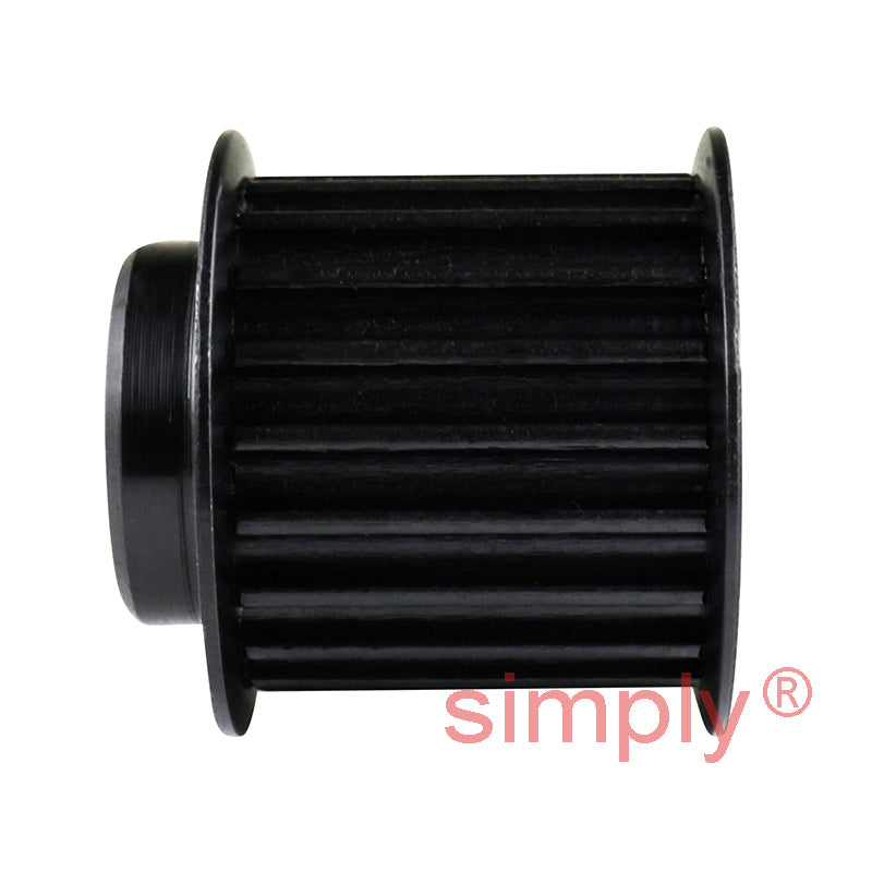 P20-5M-25F - 5mm Pitch 20 Tooth Flanged HTD Type Steel Pilot Bore Timing Pulley for 25mm Wide Belts
