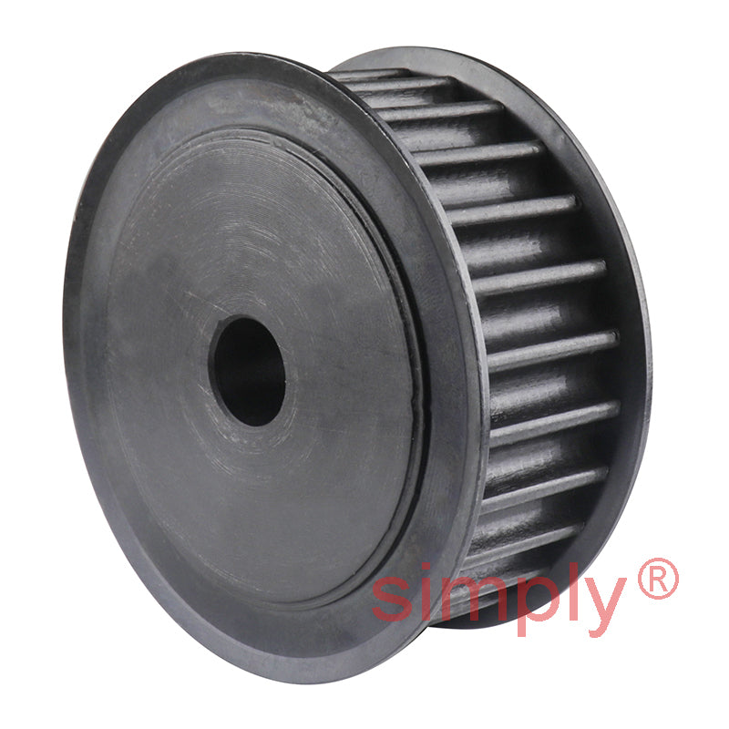 P26-8M-20F - 8mm Pitch 26 Tooth Flanged HTD Type Steel Pilot Bore Timing Pulley for 20mm Wide Belts