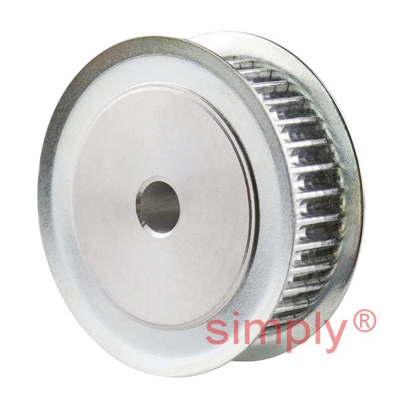 P36-3M-09F - 3mm Pitch 36 Tooth Flanged HTD Type Aluminium Pilot Bore Timing Pulley for 9mm Wide Belts