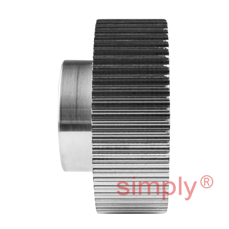 P60-3M-15 - 3mm Pitch 60 Tooth Flangeless HTD Type Aluminium Pilot Bore Timing Pulley for 15mm Wide Belts