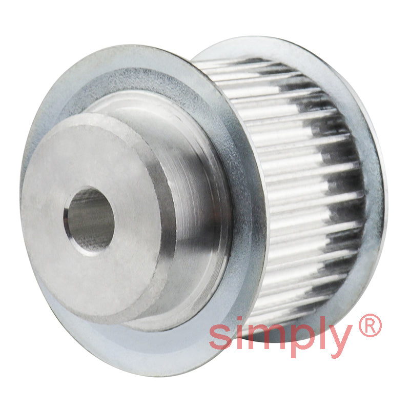 Drive-Flex P16-3M-15F - 3mm Pitch 16 Tooth Flanged HTD Type Aluminium Pilot Bore Timing Pulley for 15mm Wide Belts
