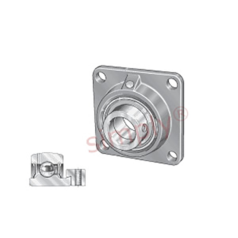 INA PCF35XL Four Bolt Cast Iron Square Housing with Eccentric Collar Insert 35mm Bore
