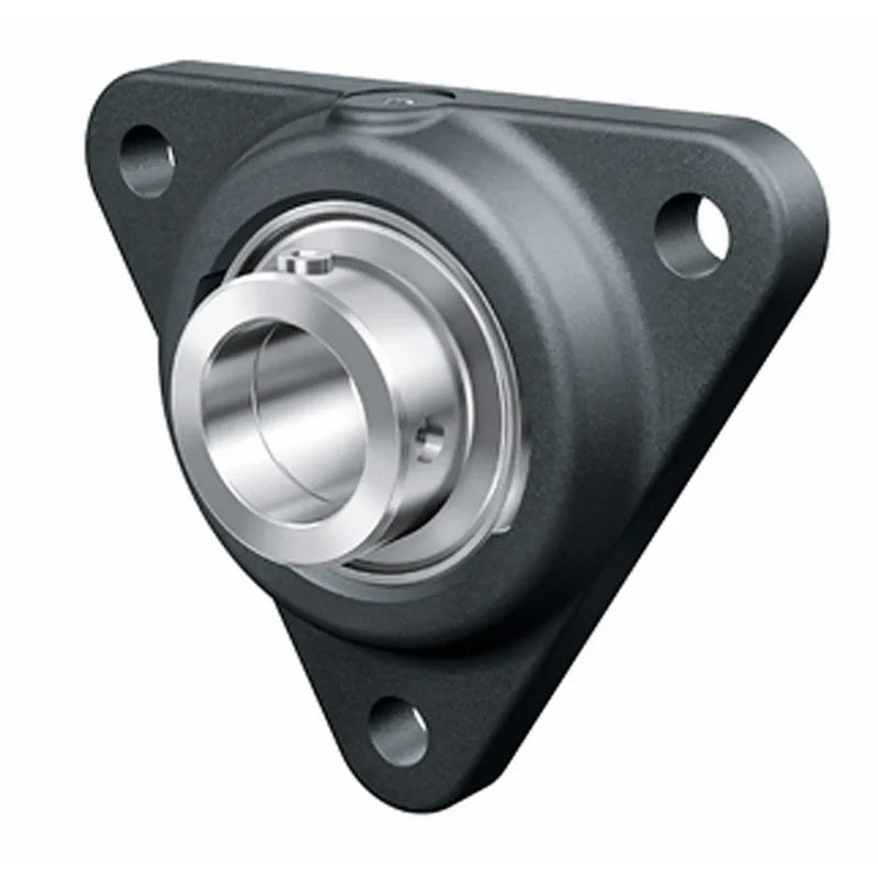 INA PCFTR25XL Three Bolt Cast Iron Triangular Housing Unit with Eccentric Collar Insert 25mm Bore