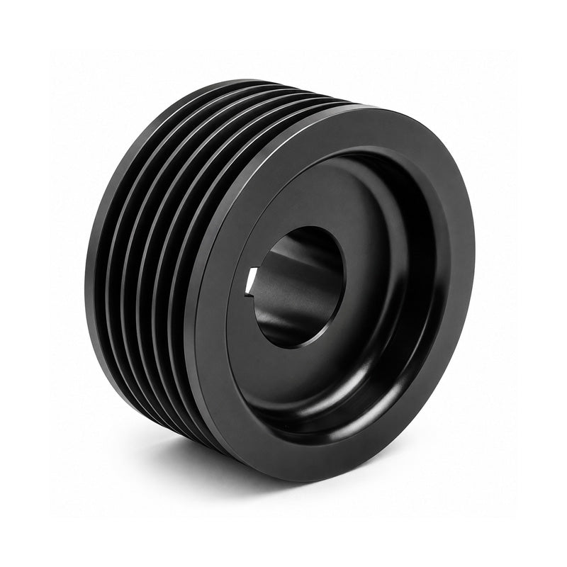 180J08 Tapered Bore Polyvee Belt Pulley 180mm Pitch Diameter 8 Grooves