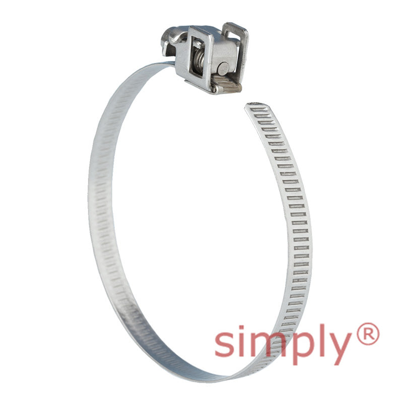FLS075SS 304 Stainless Steel Jubilee Quick Release Fliplock Strap Adjustment Range 45mm-75mm Band Width 7mm