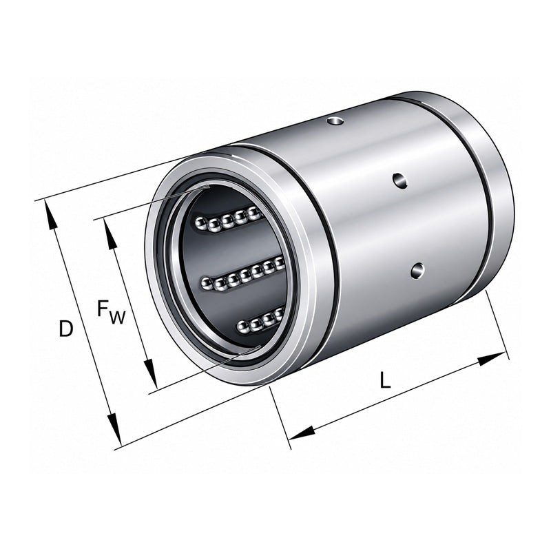 INA KBS25PP Linear Ball Bushing with Contact Seals 25x40x58mm