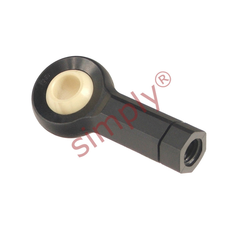 igubal KBRM08CL Right Hand Female Plastic Rod End with Hexagon Body 8mm Bore M8 Thread 