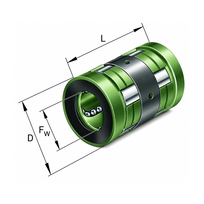 INA KN30BPP Relubricatable Open Linear Ball Bushing with Contact Seals 30x47x68mm