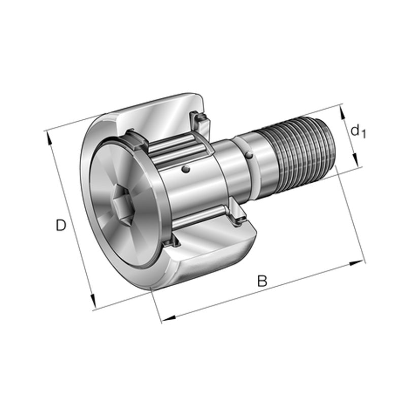 INA KR19-PP Stud Type Track Roller 8x19x32mm - Allow 1-2 Days - Contact Us For Faster Delivery
