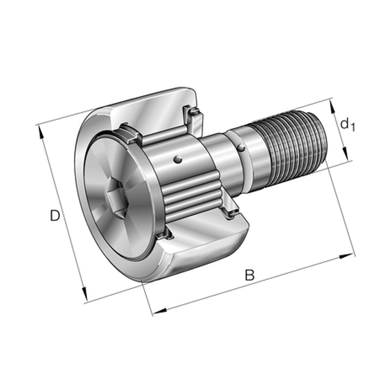 INA KRV19-X-PP-A Stud Type Track Roller 8x19x32mm - Allow 1-2 Days - Contact Us For Faster Delivery
