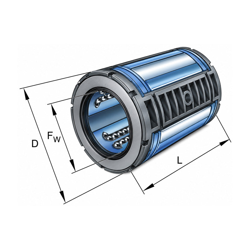 INA KS25 Closed Self Aligning Linear Ball Bushing with Gap Seals 25x40x58mm