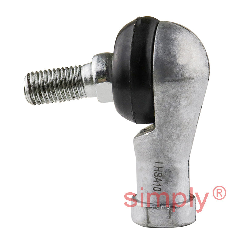 Premier Budget LHSA10 Right Hand Thread Studded Elbow L-Ball End Joint M10x1.25mm Thread