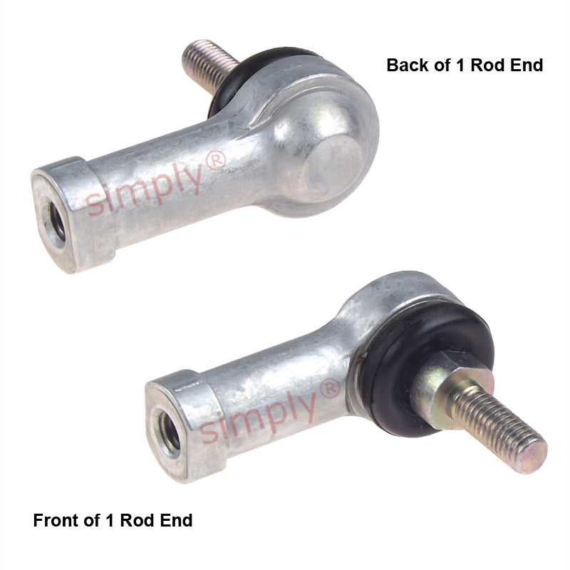 IKO LHSA10ML Left Hand Metric Steel / Steel Studded Copper Alloy Bushing with Fixed Dust Cover L-Ball Rod End M10x1.5 Thread