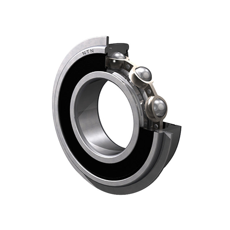 NTN 6205LLBNR/2AS Non-Contact Deep Groove Ball Bearing with Low Friction Seals and Snap Ring 25x52x15mm