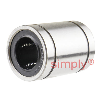LM16UU Closed Linear Ball Bushing with Rubber Seals 16x28x37mm