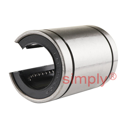 LM25UUOP Open Linear Ball Bushing with Rubber Seals 25x40x59mm