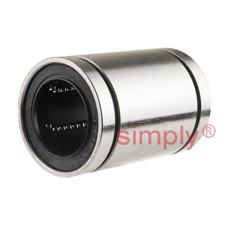 LMB16UU Imperial Closed Linear Ball Bushing with Rubber Seals 1x1.563x2.25 inch - Allow 2-3 Days