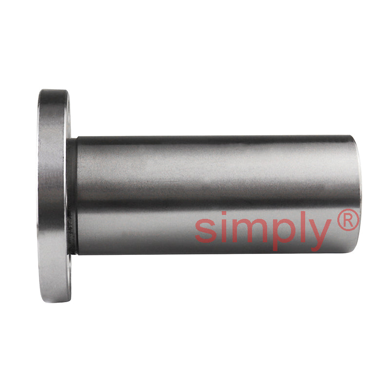 LMEF16LUU Long Round Flanged Linear Ball Bushing with Rubber Seals and Resin Retainer 16x26x68mm