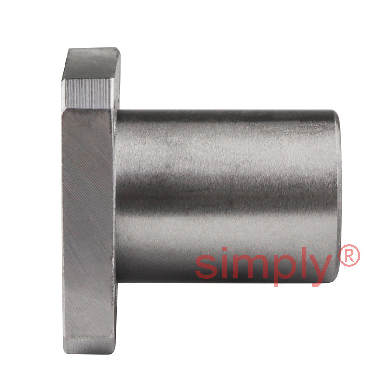 LMEK8UU Square Flanged Linear Ball Bushing with Rubber Seals and Resin Retainer 8x16x25mm