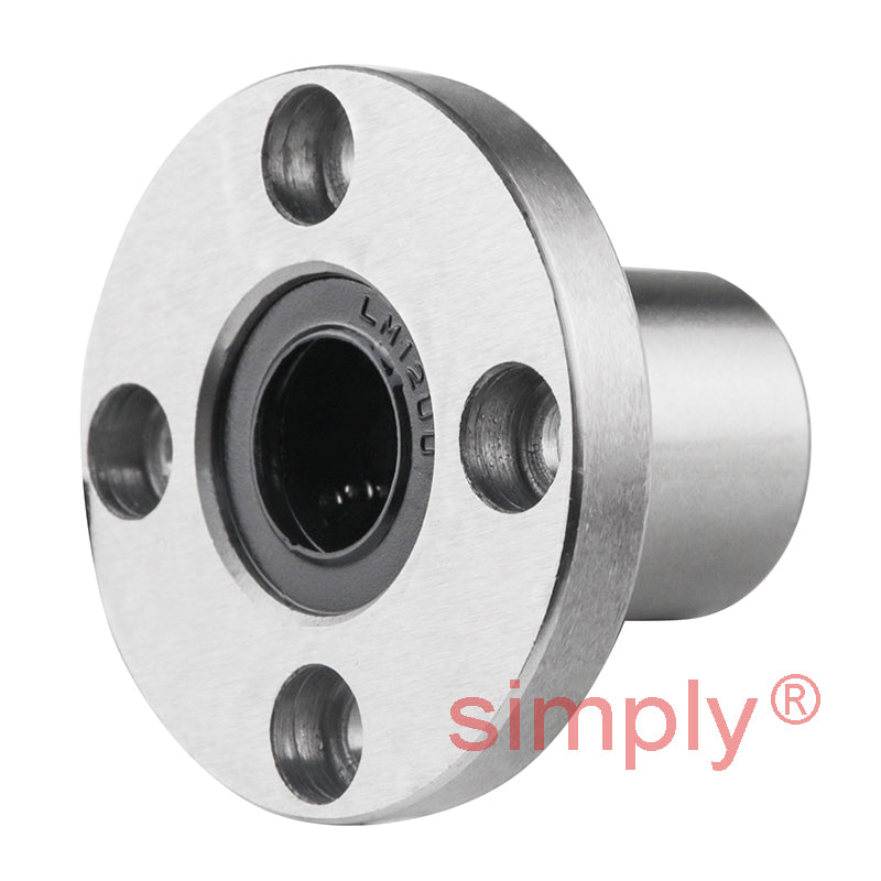 LMF12UU Metric Round Flanged Linear Ball Bushing 12x21x30mm