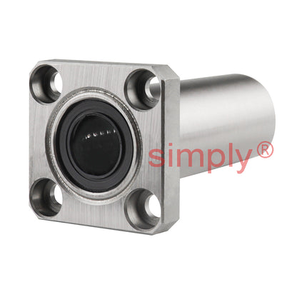LMK12LUU Long Series Metric Square Flanged Linear Ball Bushing 12x21x57mm