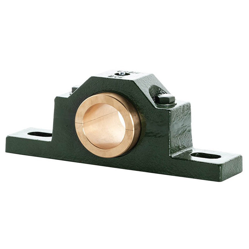 Major Brand LN32E Imperial Split Cast Iron Two Bolt Pillow / Plummer Block Housing with 2 inch Bore Gunmetal Bush Insert - Allow 2-3 Days