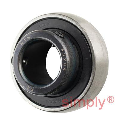 NTN M-ASPP204 Metric Pressed Steel Two Bolt Plummer Block Housing with 20mm Insert