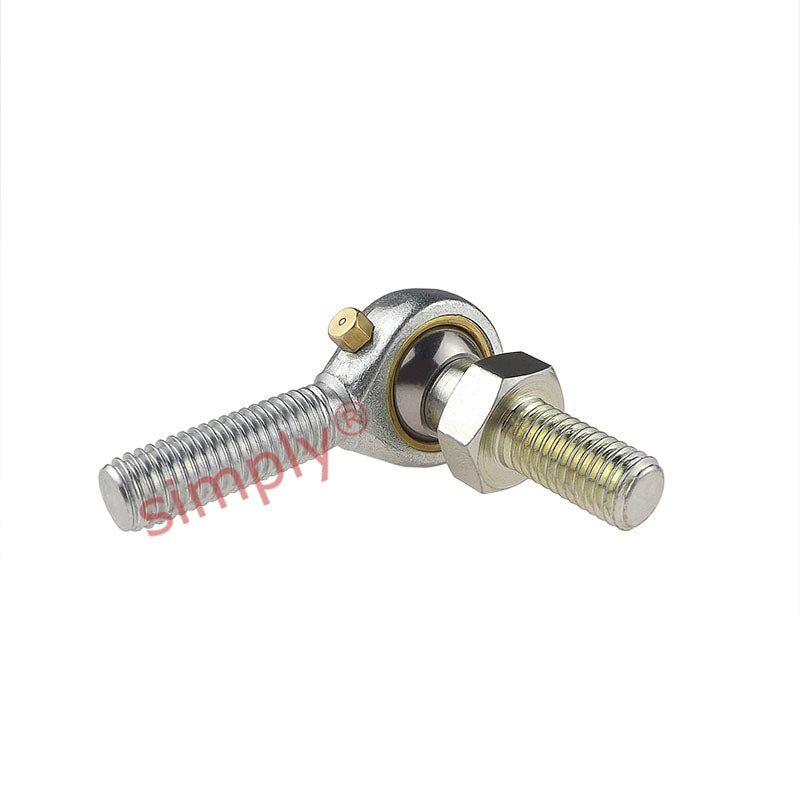 Branded MB-06S Right Hand Imperial Steel / Bronze Lined Maintenance Required Studded Male Rod End 3/8 UNF Thread - Allow 7-10 Days