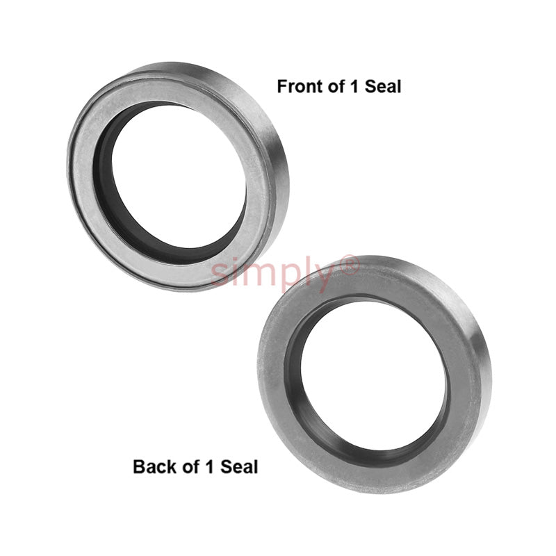 2.4x3.87x0.5 inch Metal Cased Nitrile Rubber Rotary Shaft Oil Seal with Garter Spring R6 / TB