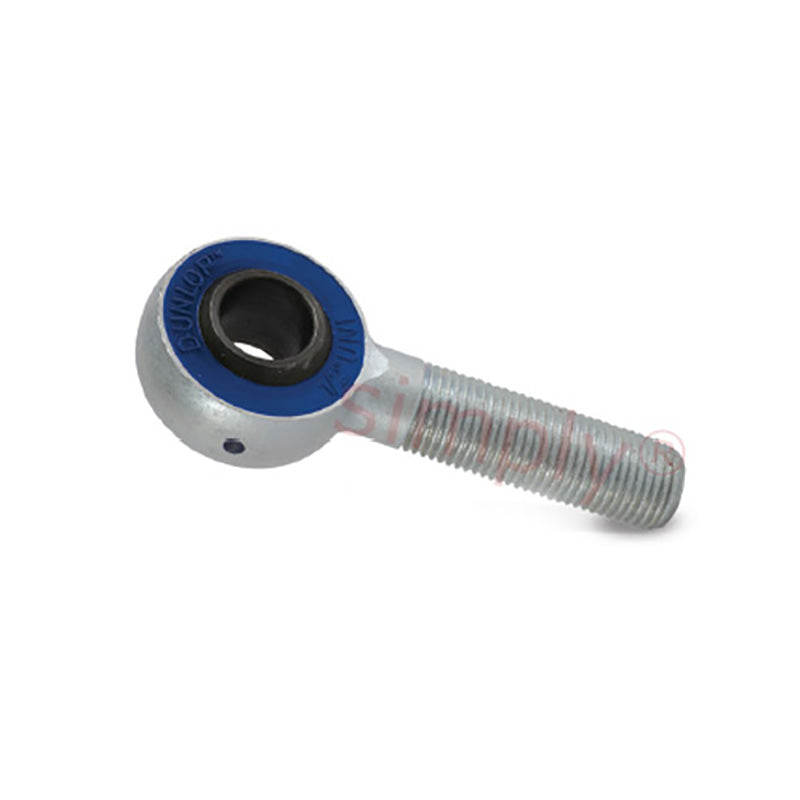 Branded MH-M08-6 Right Hand Metric Steel / Polyurethane Lined Maintenance Free Plain Male Rod End M8x1.25 Thread