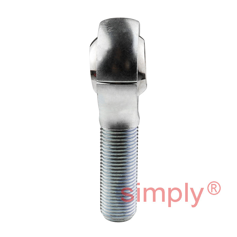 Branded MP-M16C Right Hand Metric Steel / Nylon Lined Maintenance Free Plain Male Rod End M16x1.5 Thread - Allow 7-10 Days