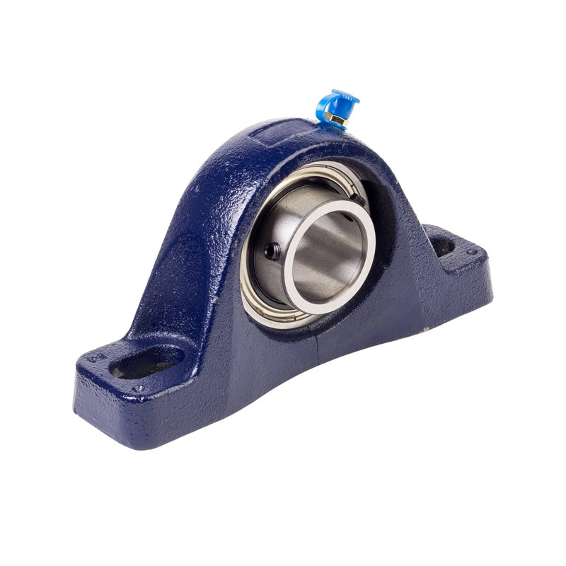 RHP MP1-1/4 Two Bolt Cast Iron Pillow Block and 1-1/4 Bore Grub Screw Insert